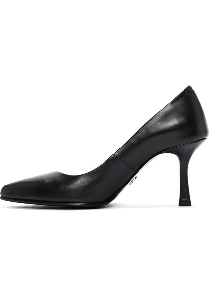 Flex Kadın Siyah Topuklu Deri Stiletto 24SFD260318 indirimleri