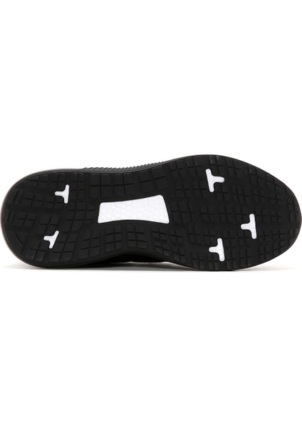 Erkek Siyah Bağcıklı Kalın Tabanlı Deri Casual Sneaker