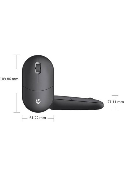 Tlm1 Çift Modlu 2,4ghz Kablosuz & Bluetooth V5.0 Sessiz Mouse Siyah (Ramwhite Türkiye Garantili)