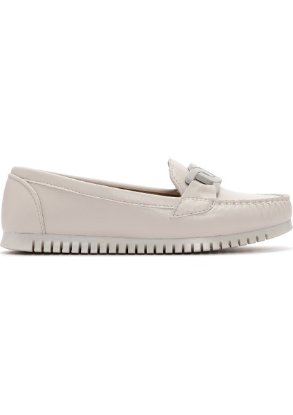 Kadın Bej Loafer