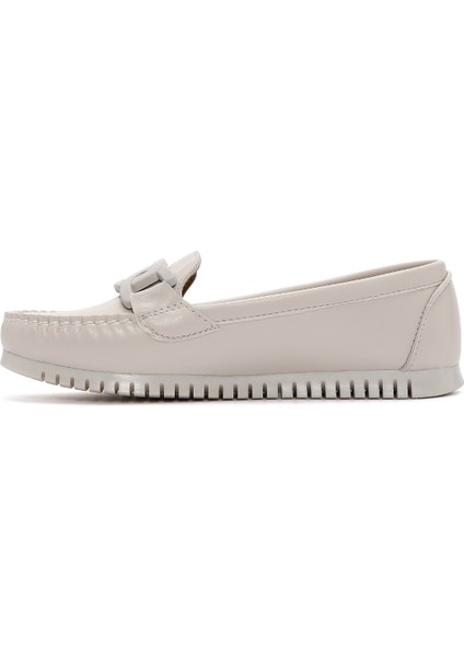 Kadın Bej Loafer