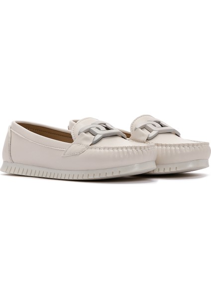 Kadın Bej Loafer