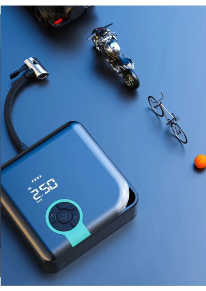 Tekno Trust Araba Hava Kompresörü Lastik Şişirme Arabalar Için Taşınabilir Elektrikli Hava Pompası