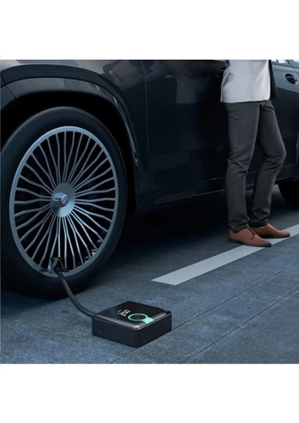 Tekno Trust Araba Hava Kompresörü Lastik Şişirme Arabalar Için Taşınabilir Elektrikli Hava Pompası