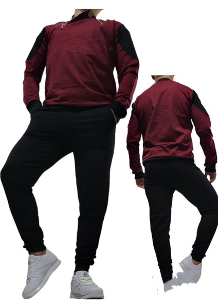 Bordo Erkek 3 Iplik Nefes Alabilen Pamuklu Spor Takım indirimleri