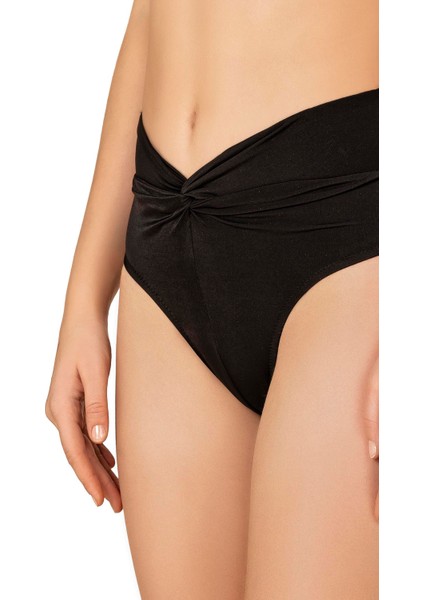 Kadın Düğüm Detaylı Kruvaze Toparlayıcı Kahverengi Bikini Takımı fiyatları