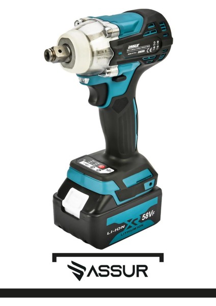 Tekno Trust Ultra 2 Li Set Şarjlı Taşlama Şarjlı Somun Sıkma Sökme Setli 58VF