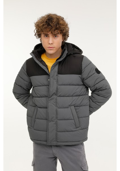 Klaun 2CMH2527-001 3pr Antrasit Erkek Kısa Kaban