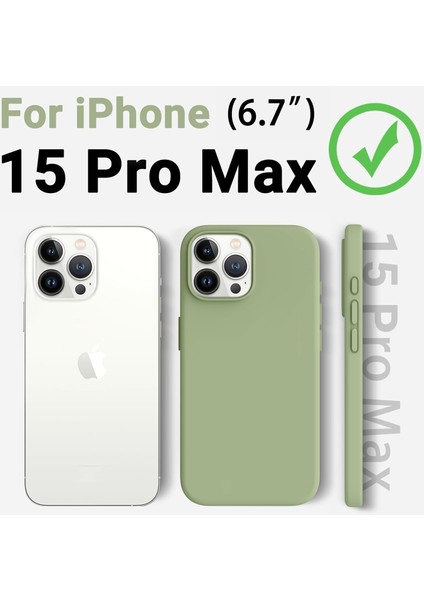 iPhone 15 Pro Max Uyumlu Lansman Lila Kılıf, Kadife Iç Doku, Soft Yumuşak Liquid Silikon