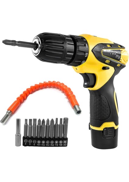 Tekno Trust Anadolustrong ANS1038-SET 12V Çift Akülü Şarjlı Matkap