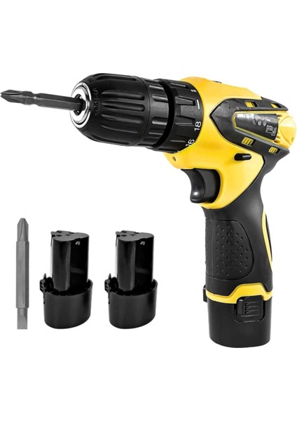 Tekno Trust Anadolustrong ANS1038-SET 12V Çift Akülü Şarjlı Matkap