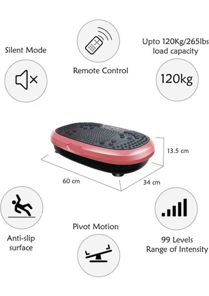 Tekno Trust Vibro Vibration Plate Egzersiz ve Titreşimli Basen Karın Kol Bacak Spor Aleti fırsatları
