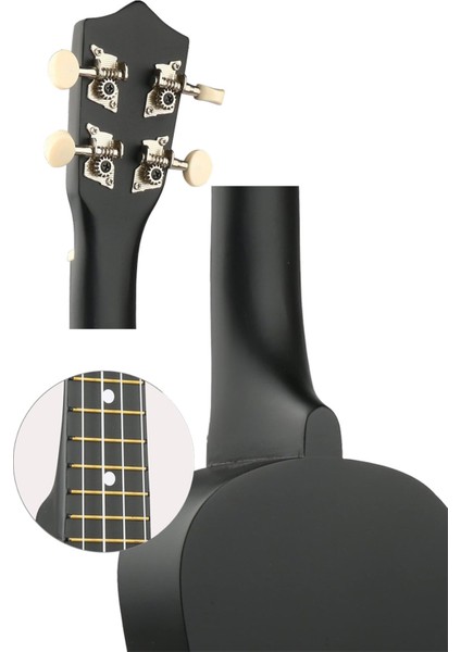Tekno Trust UKX-901BK Siyah Soprano Ukulele (Askı Çanta Metod Pena)