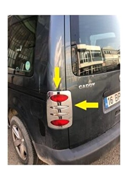 VW Caddy Krom Stop Çerçeve 2 Prç. P.Çelik 2004-2015 Arası