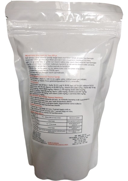 Pro Med Pharma Kedi Süt Tozu 200GR fiyatları
