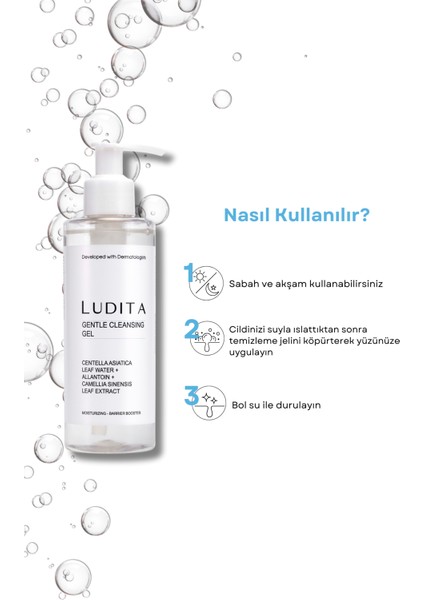 Ludita Hassas Ciltler Için Arındırıcı Yüz Yıkama Jeli
