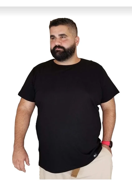 3A Moda Büyük Beden Erkek Pamuklu T-Shirt