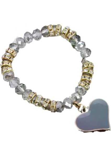 Gray Heart Bileklik