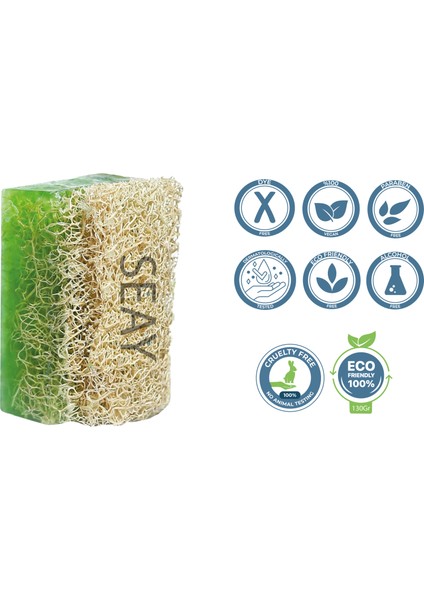 Doğal Kabak Lifli Aloe Vera Sabunu Saklama Keseli 130 gr (Yenilenmiş) fiyatları