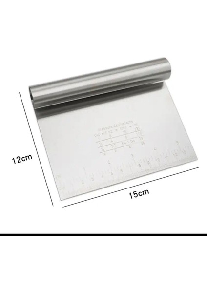 Paslanmaz Lüks Çelik Hamur Kesme Aparatı Çelik Kesici Kazıyıcı Pasta ve Kek Şekillendiren Spatula modelleri