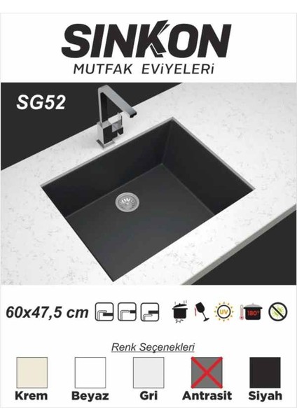 Granit Evye 60X47,5 - SG52 - Sinkon