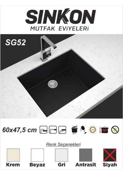 Granit Evye 60X47,5 - SG52 - Sinkon