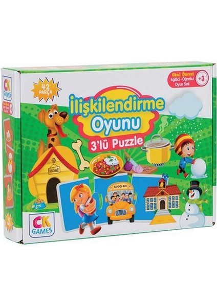 Toptan Bulurum Eğitici Oyun Ilişkilendirme Oyunu 42 Parça Puzzle