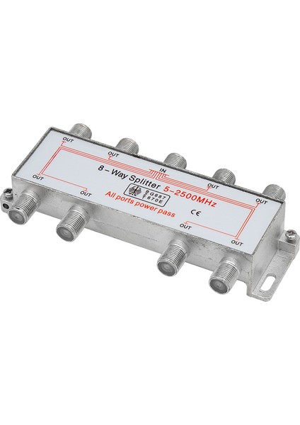 Mag 1 8 Uydu Dağıtıcısı 5-2500 Mhz Splitter Tek Sinyal Girişini 8 Çıkışa Çoklayıcı