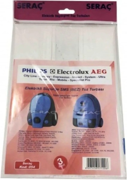 Toptan Bulurum Toptanbulurum Elektrik Süpürgesi Toz Torbası 3 Lü Philips Sydney Electrolux Aeg