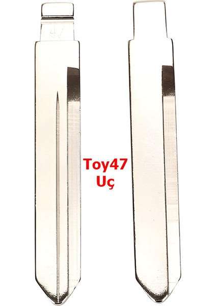 Toyota Corolla Rav4 Yaris Kumanda Kabı Anahtar Kabı Oto Anahtarlık 2 Tuş TOY47 Uçlu Logolu indirimleri