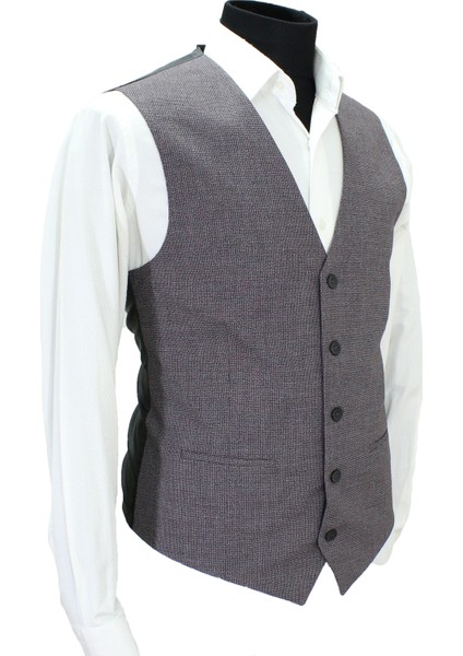 Erkek Yelek V Yaka Bordo Desenli 50613 Xl fiyatları