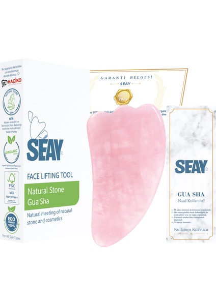 Pembe Kuvars Quart Melek Kanadı Guasha Face Guasha Doğal Taş Gua Sha