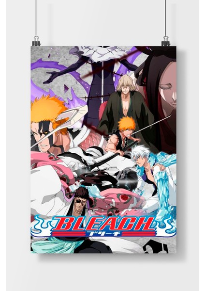 Bleach 1 Anime Poster Çerçevesiz Parlak Kağıt