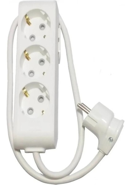 Multi-Let 3'lü 4 Metre Topraklı Çocuk Korumalı Kablolu Grup Priz