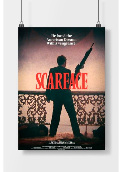 Scarface Film Poster Çerçevesiz Parlak Kağıt