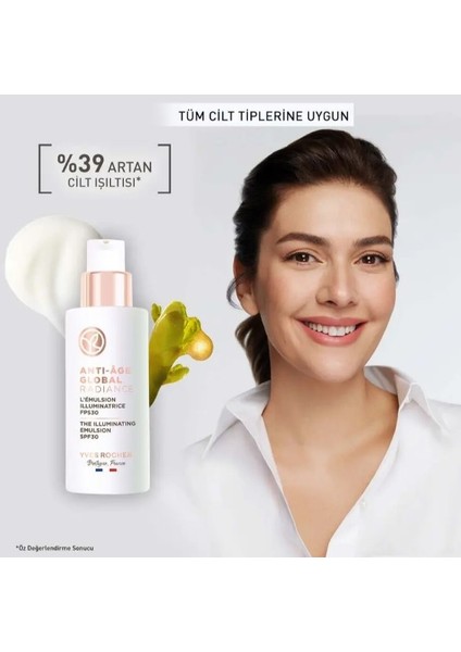 Leke Karşıtı 30 Spf Emülsiyon Krem - Yenileyici Yaşlanma Karşıtı Bitkisel Kök Hücre Bakımı / Anti-Age Global 8 Farklı Yaşlanma Karşıtı Etki - Skualen & Vitamin E 50 ml fiyatları