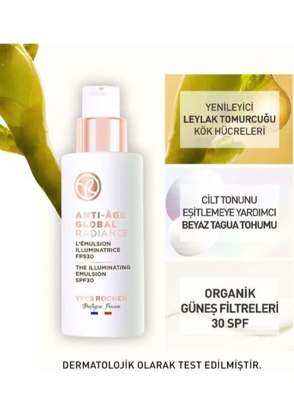 Leke Karşıtı 30 Spf Emülsiyon Krem - Yenileyici Yaşlanma Karşıtı Bitkisel Kök Hücre Bakımı / Anti-Age Global 8 Farklı Yaşlanma Karşıtı Etki - Skualen & Vitamin E 50 ml modelleri