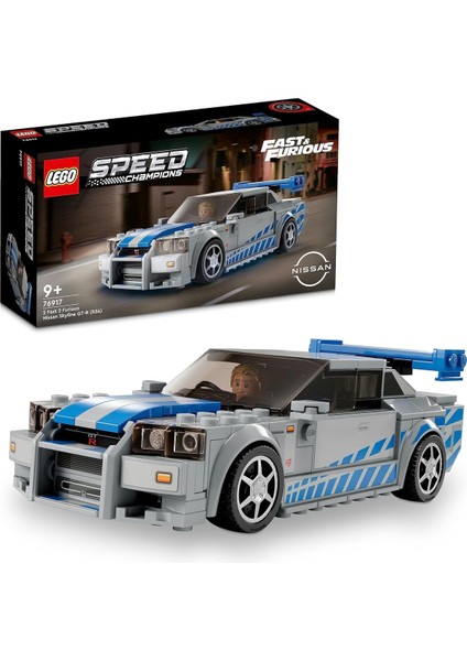 ® Speed Champions Daha Hızlı Daha Öfkeli Nissan Skyline Gt-R (R34) 76917 (319 Parça)