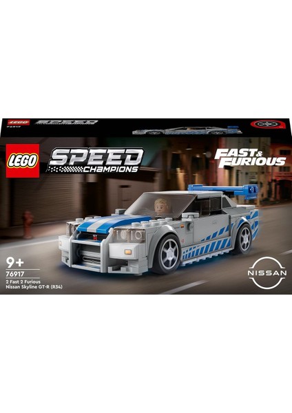 ® Speed Champions Daha Hızlı Daha Öfkeli Nissan Skyline Gt-R (R34) 76917 (319 Parça)