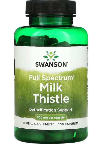 Milk Thistle, 500 mg 100 Capsules