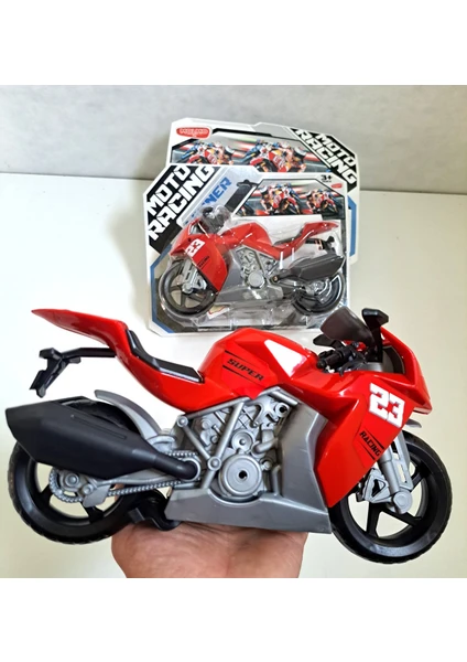 Motor Motosiklet Motorbisiklet Motorsiklet Erkek Oyuncak Yarış Motor 28 x 18 cm Detaylı Kırılmaz