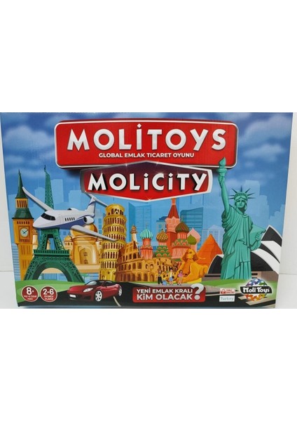 Emlak Ticaret Oyunu Molipoly Molicity Monopoly Monopoli Metropol Mega City Aile Oyunu