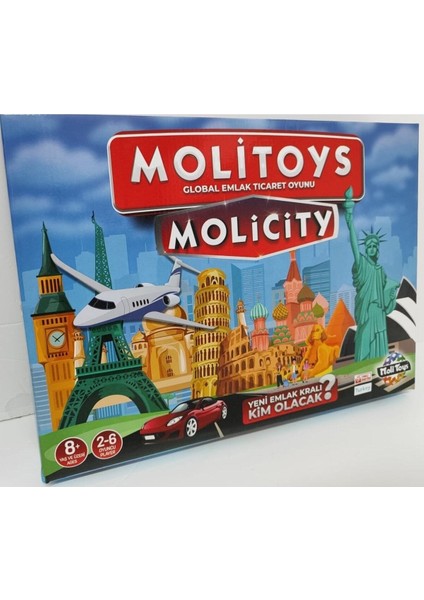 Emlak Ticaret Oyunu Molipoly Molicity Monopoly Monopoli Metropol Mega City Aile Oyunu