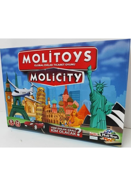 Emlak Ticaret Oyunu Molipoly Molicity Monopoly Monopoli Metropol Mega City Aile Oyunu