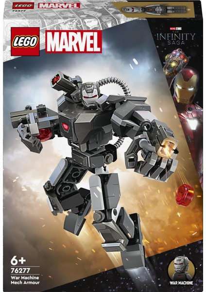 Marvel War Machine Robot Zırhı 76277 - Yaratıcı Oyuncak Yapım Seti (154 Parça)