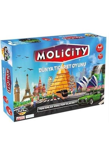 Emlak Ticaret Oyunu Molipoly Molicity Monopoly Monopoli Metropol Mega City Aile Oyunu Yeni Model