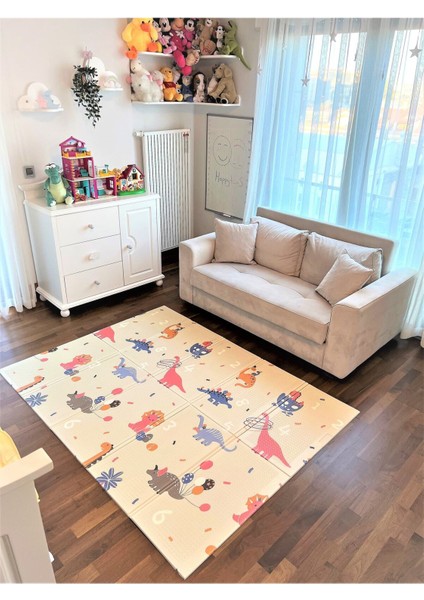 Tekno Trust Dino Road Katlanabilir Çift Taraflı Oyun Matı 150X200X1CM fiyatları