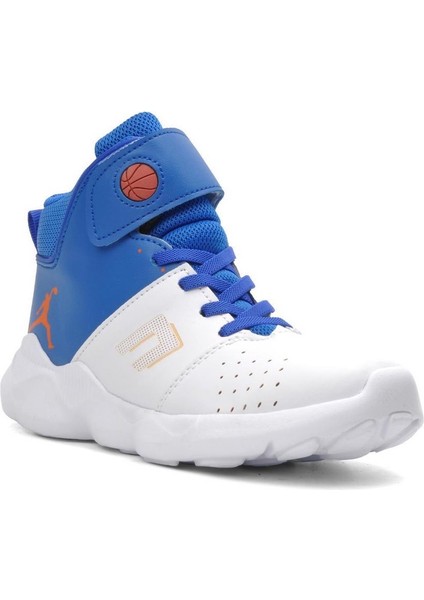 Rio Beyaz Mavi Cırtlı Bilekli Erkek Çocuk Basket Ayakkabı fiyatları