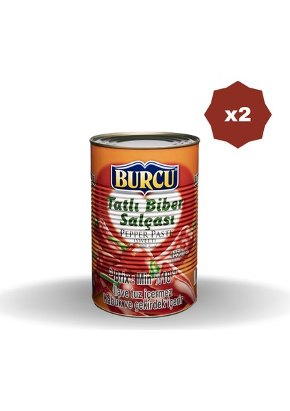 Tatlı Biber Salçası 4250 gr x 2 Adet