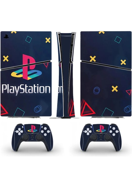 Sanatsal Playstation 5 Slim Dijital Versiyon Sticker Kaplama Seti